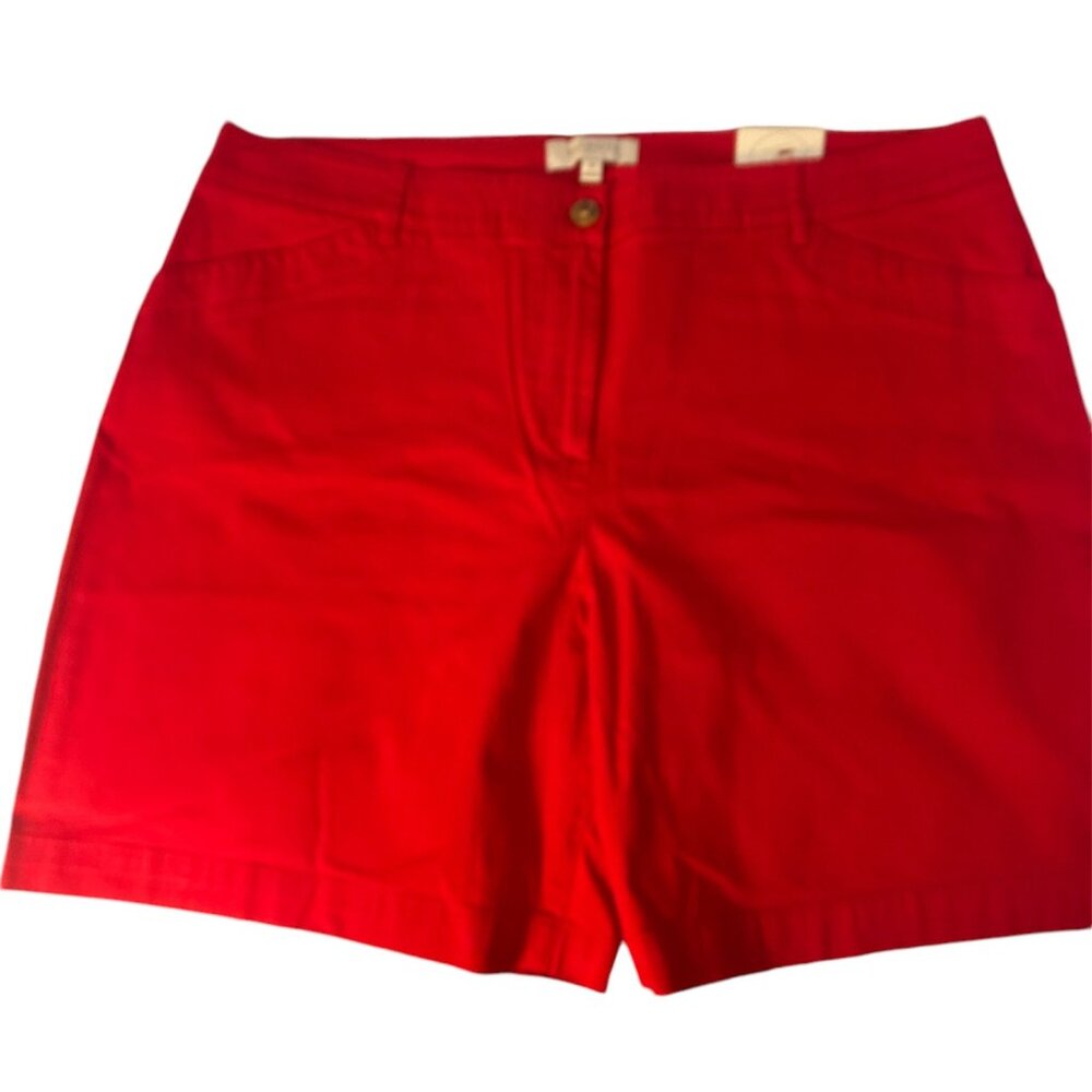 NWT Talbots Women's Women's Short, 7", Sz 16, Red